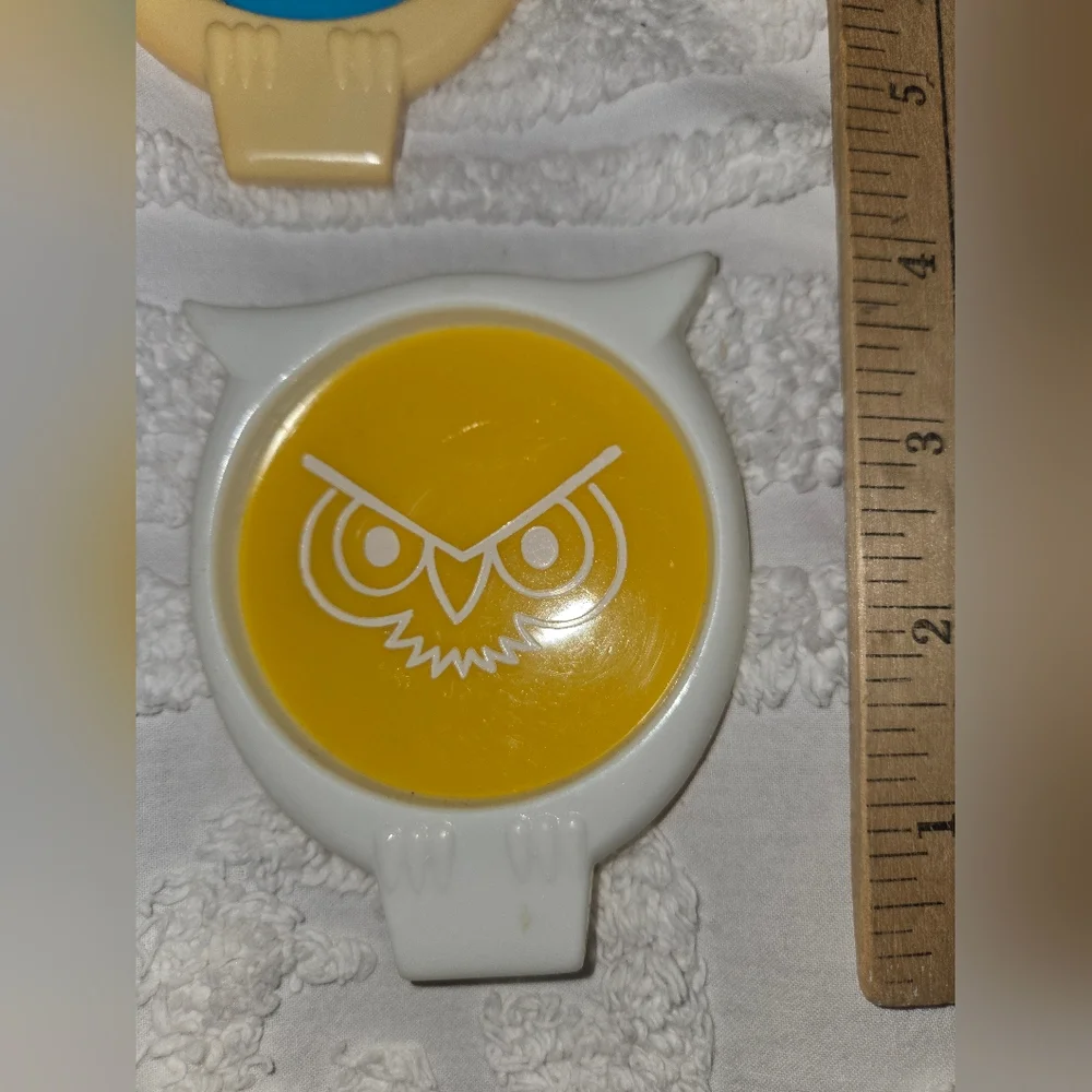 Vintage Owl Coasters Set Of 5 Made In USA - Picture 3 of 6